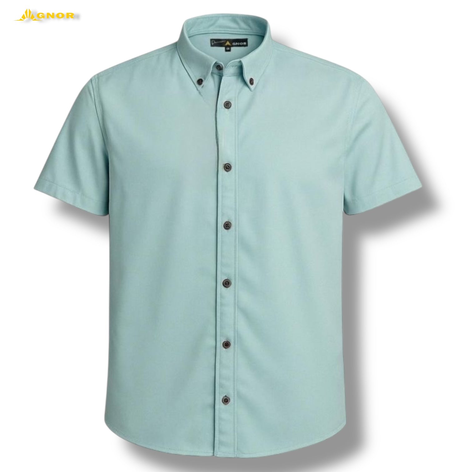 Camisa manga corta Agnor para caballero Verde bambú Mod. HAgCC19