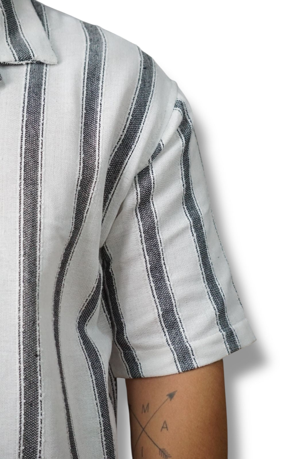 Camisa manga corta Agnor para caballero Blanco oversize Mod. HAgCC16
