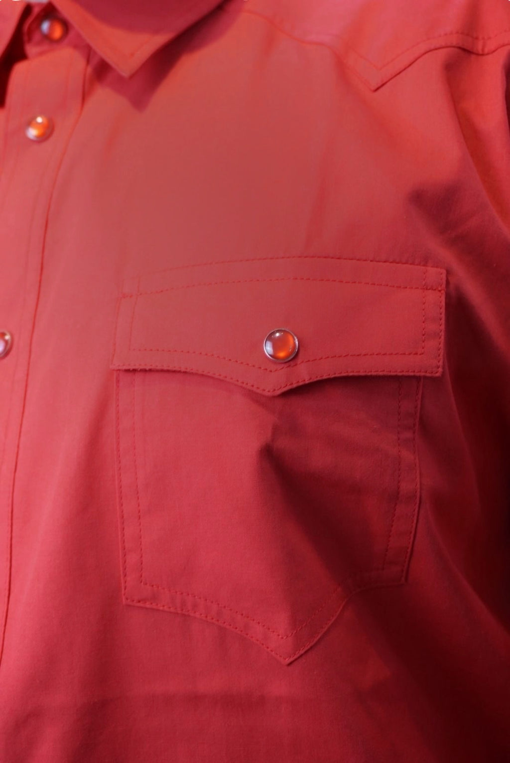 Camisa vaquera manga larga Agnor para caballero Rojo premium Mod. HAgCL35