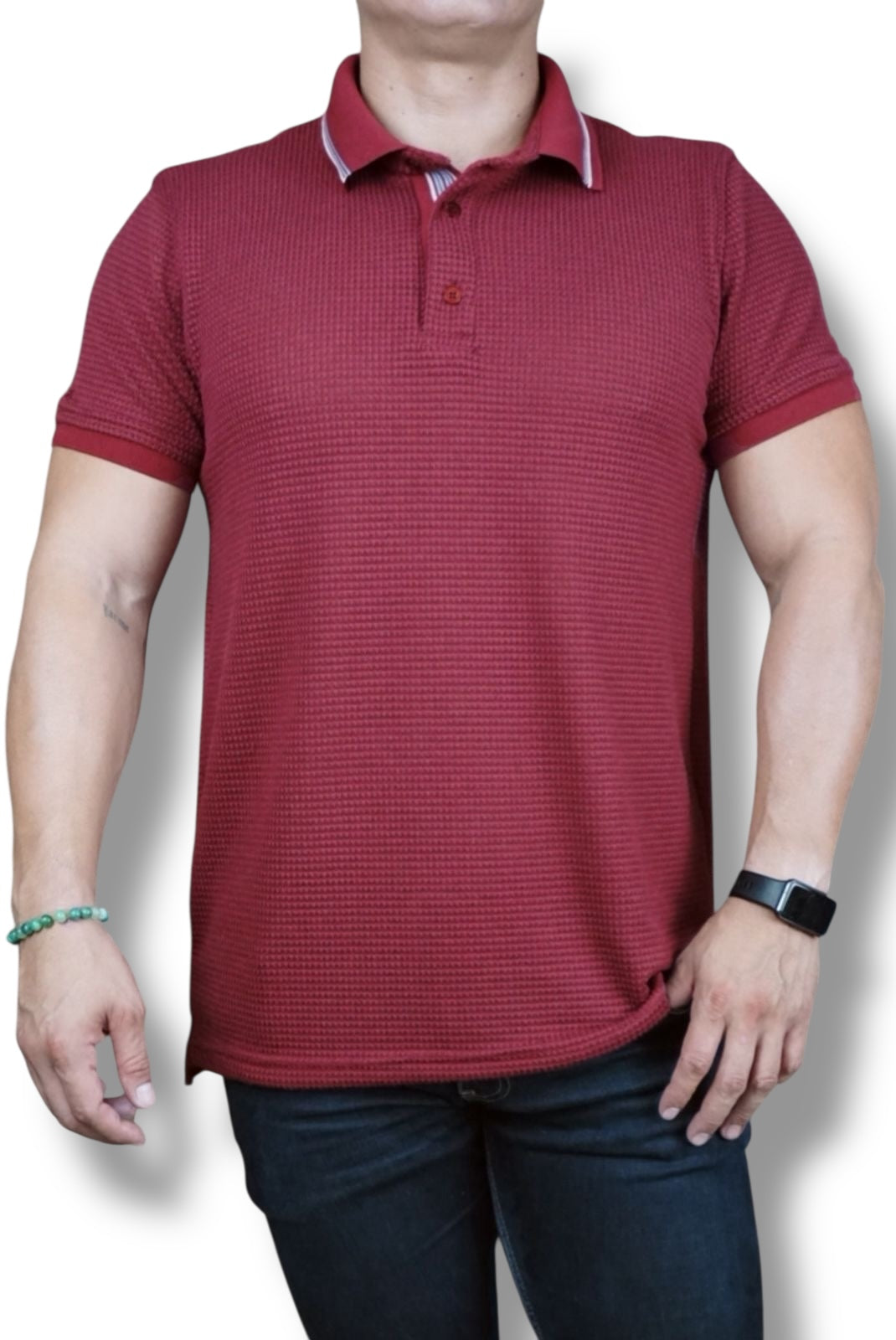 Playera cuello polo Agnor para caballero Red Mod. HAg40