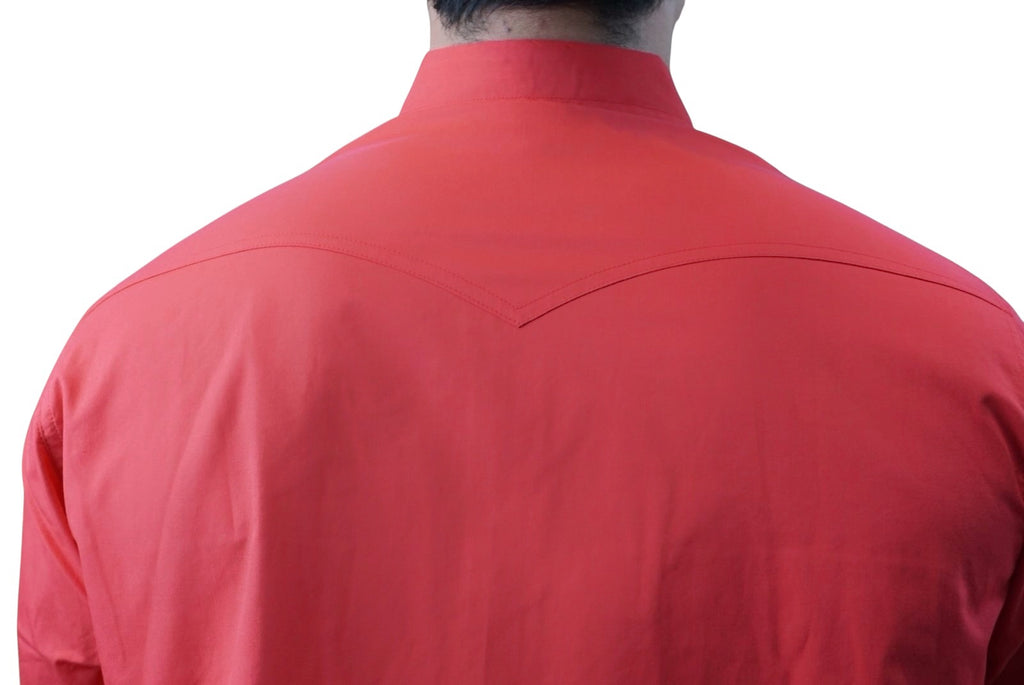 Camisa vaquera manga larga Agnor para caballero Rojo premium Mod. HAgCL35