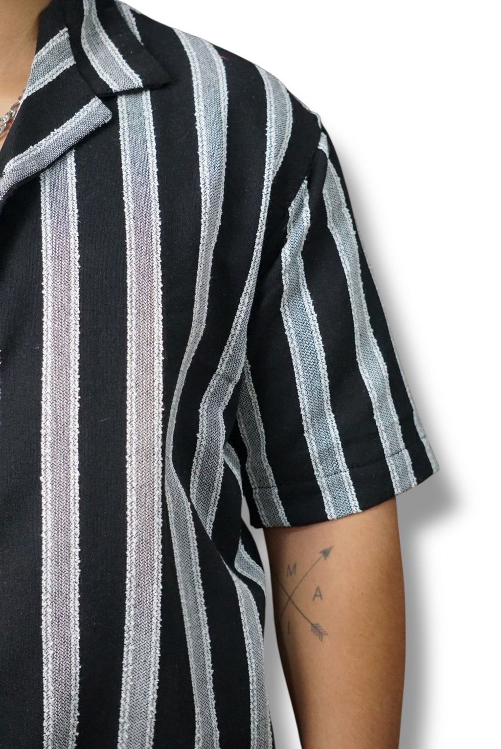 Camisa manga corta Agnor para caballero Negro Mod. HAgCC16