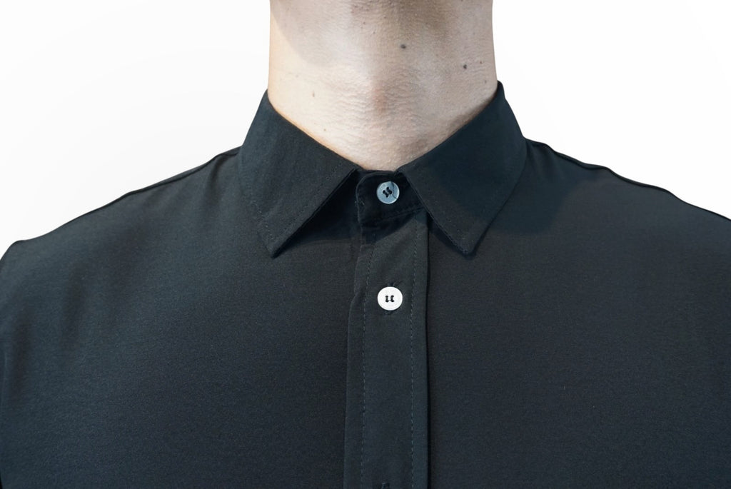 Camisa anti fluido manga larga Agnor para caballero Negro premium Mod. HAgCL36