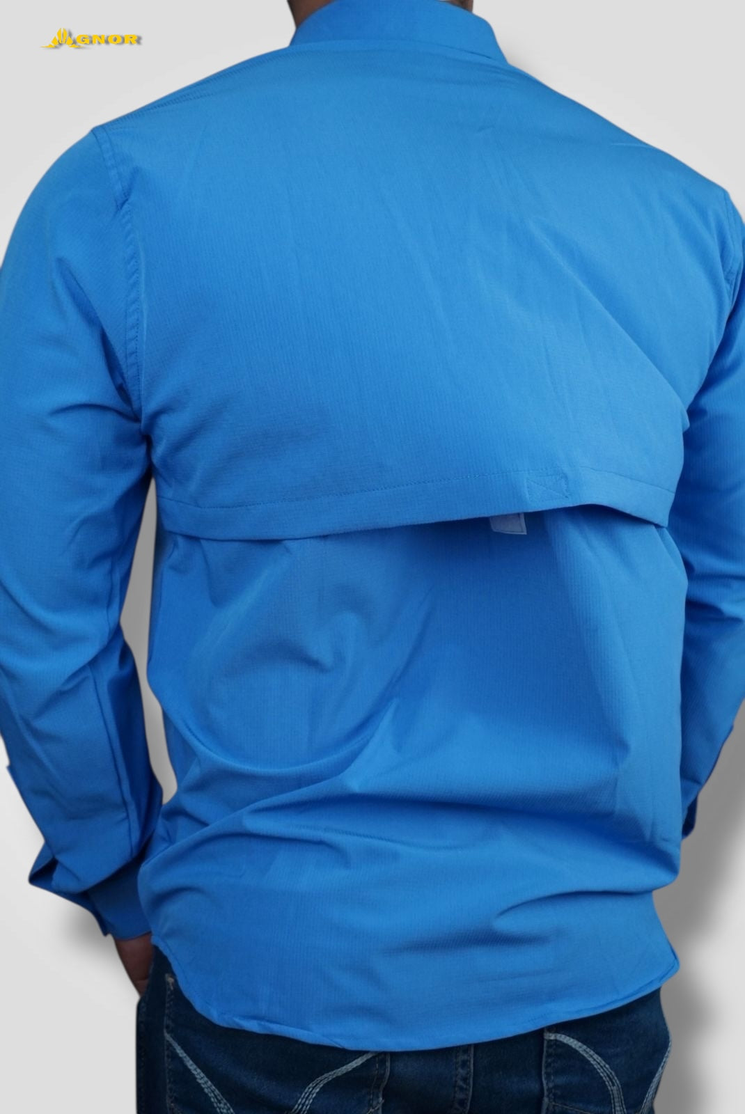 Camisa manga larga Agnor para caballero plumbago tipo Columbia Mod. HAgCL16