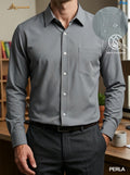Camisa anti fluido manga larga Agnor para caballero Perla premium Mod. HAgCL36