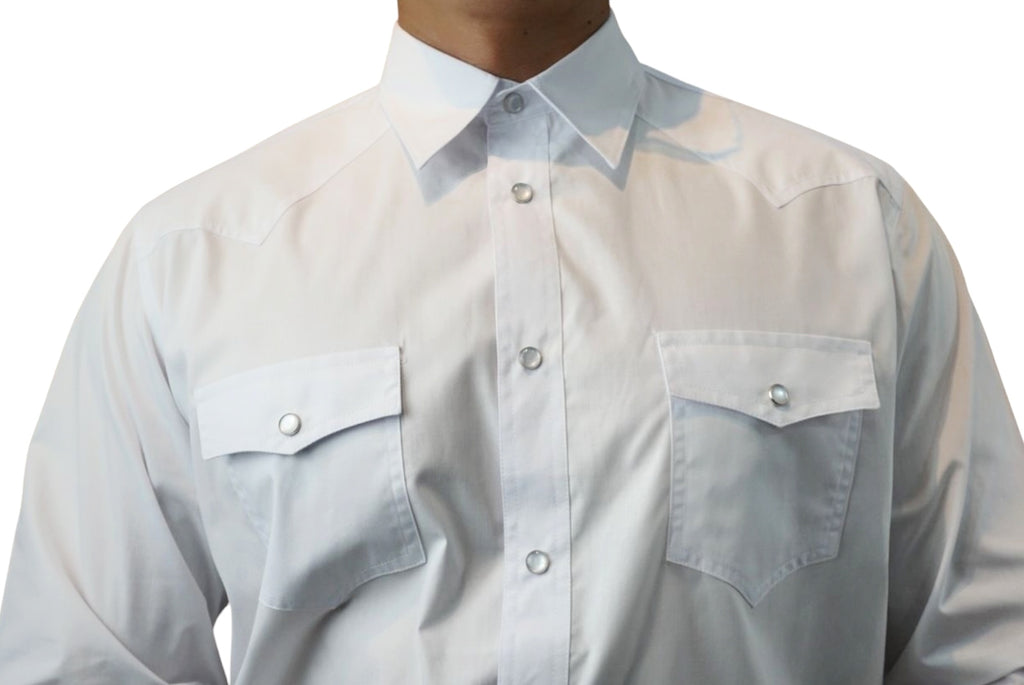 Camisa vaquera manga larga Agnor para caballero Blanco premium Mod. HAgCL35