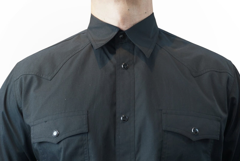 Camisa vaquera manga larga Agnor para caballero Negro premium Mod. HAgCL35