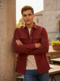 Camisola franela manga larga Agnor para caballero rojo Mod. HAgCL23