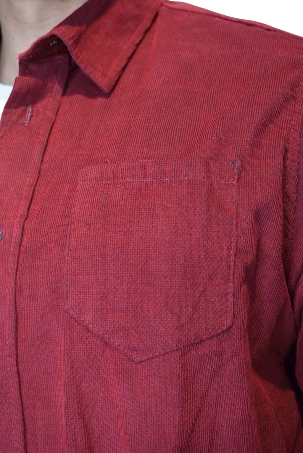 Camisa de panilla manga larga Agnor para caballero rojo premium Mod. HAgCL28