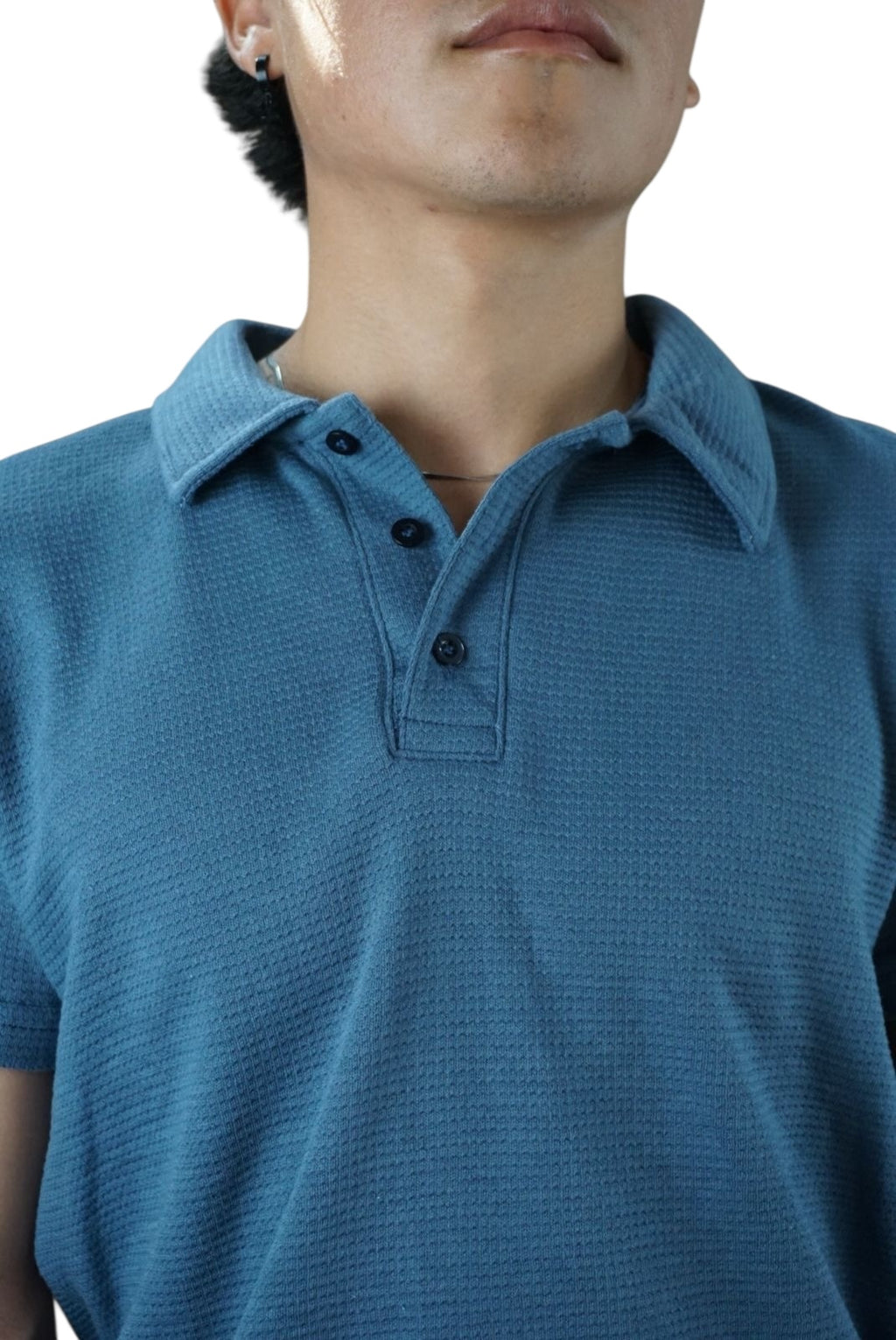 Playera cuello polo Agnor para caballero tejido algodón premium Blue Mod. HAg30