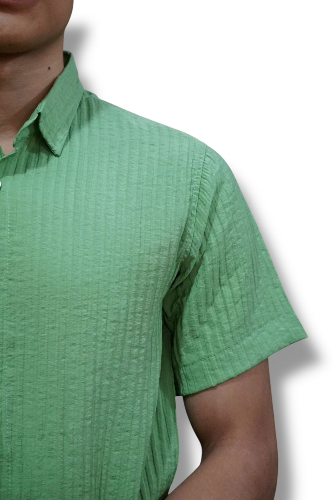 Camisa manga corta Agnor para caballero Verde Mod. HAgCC15