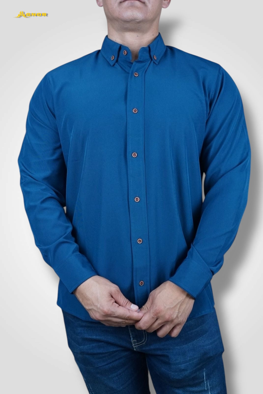 Camisa manga larga Agnor para caballero petróleo Antifluido Mod. HAgCL17