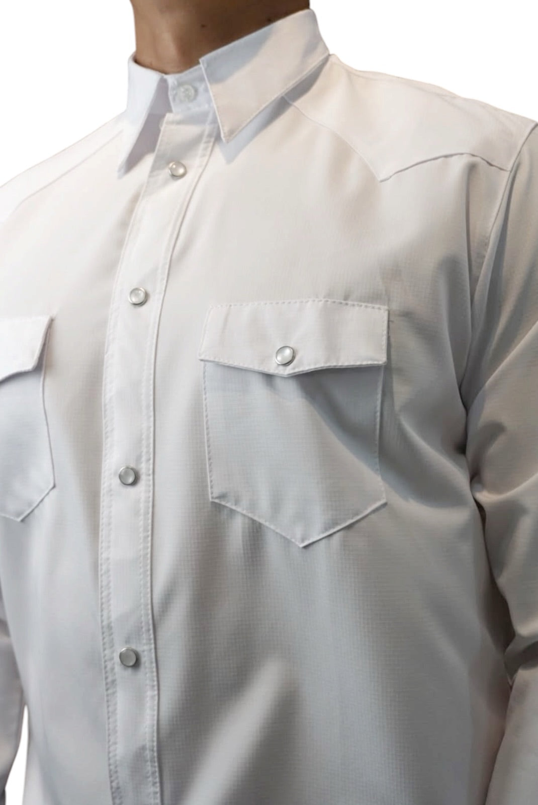Camisa vaquera manga larga Agnor para caballero repelente blanco premium Mod. HAgCL40