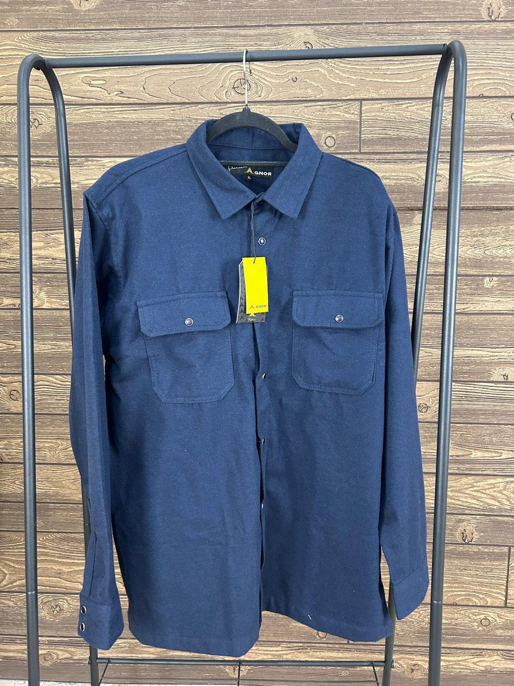 Camisola franela manga larga Agnor para caballero marino Mod. HAgCL23