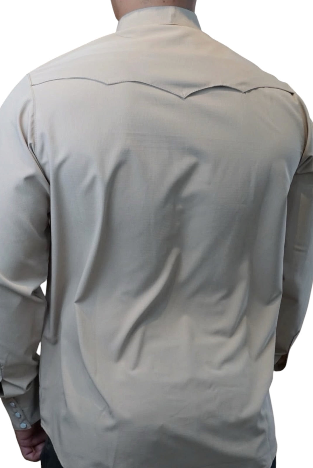 Camisa vaquera manga larga Agnor para caballero repelente beige premium Mod. HAgCL40