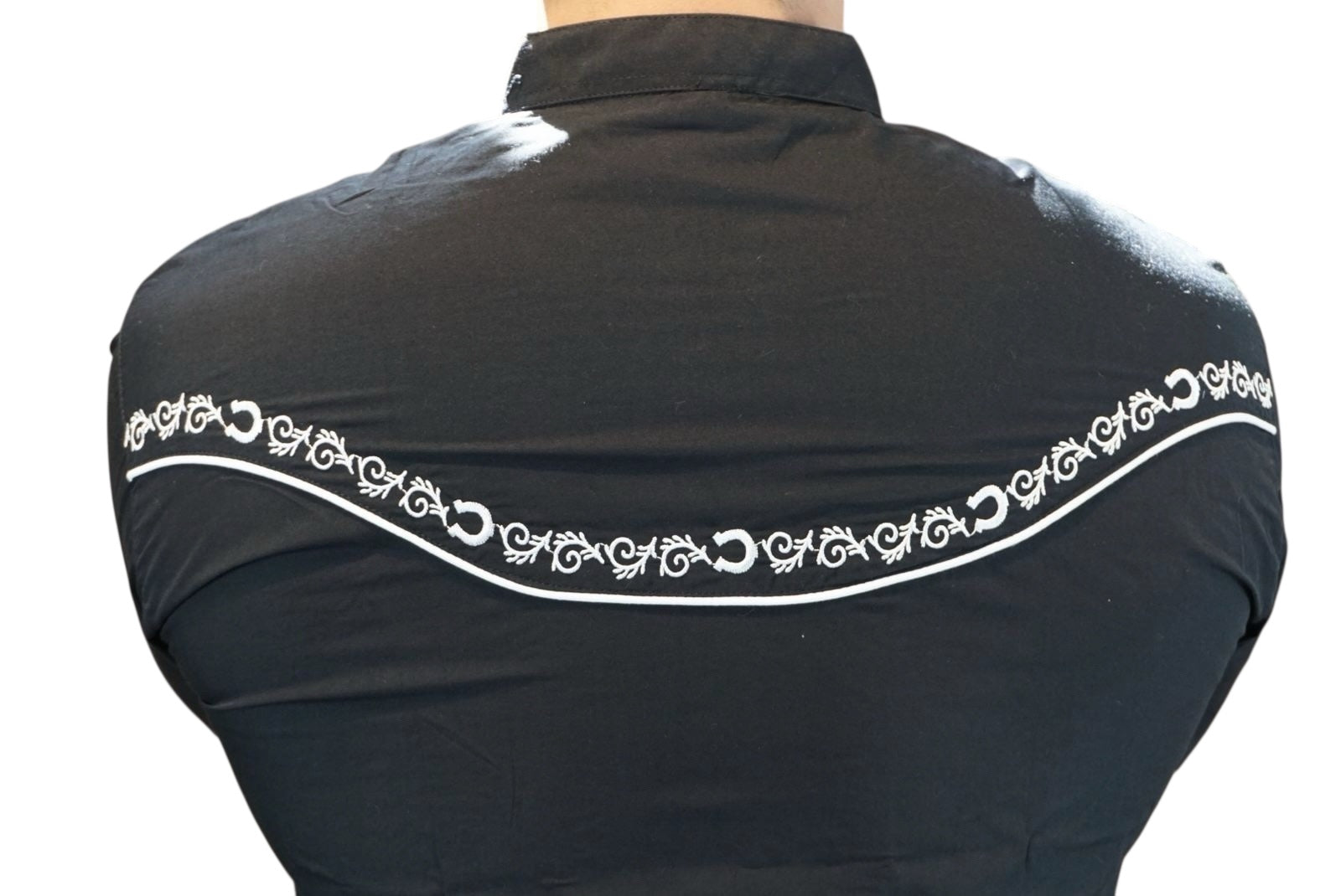 Camisa vaquera manga larga Agnor para caballero negro premium Mod. HAgCL32