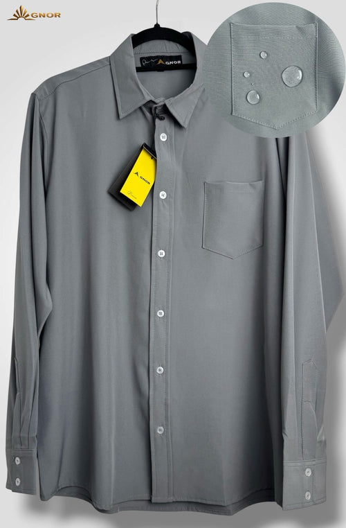 Camisa anti fluido manga larga Agnor para caballero Perla premium Mod. HAgCL36