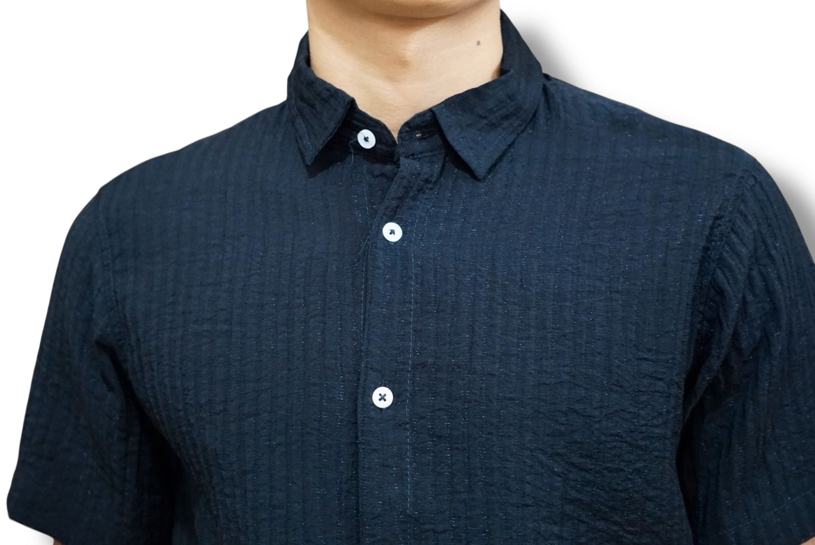 Camisa manga corta Agnor para caballero Negro Mod. HAgCC15