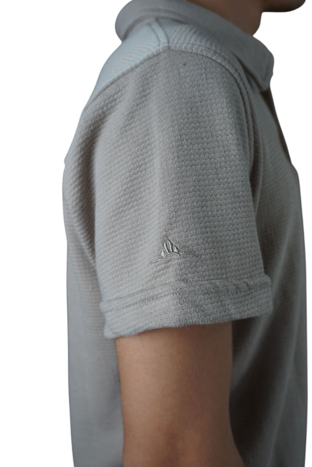 Playera cuello polo Agnor para caballero tejido algodón premium Beige Mod. HAg30