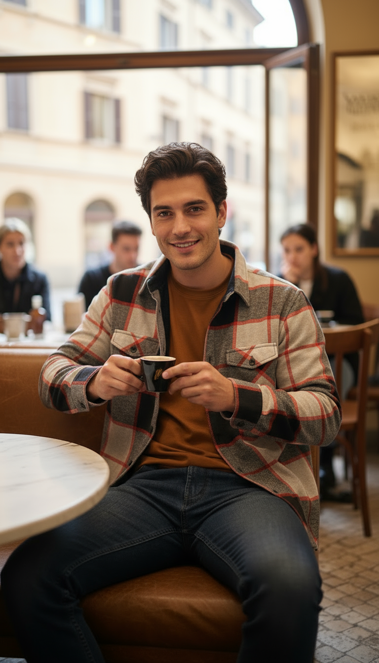 Camisola aborregada manga larga Agnor para caballero Negro franela premium Mod. HAgCL26