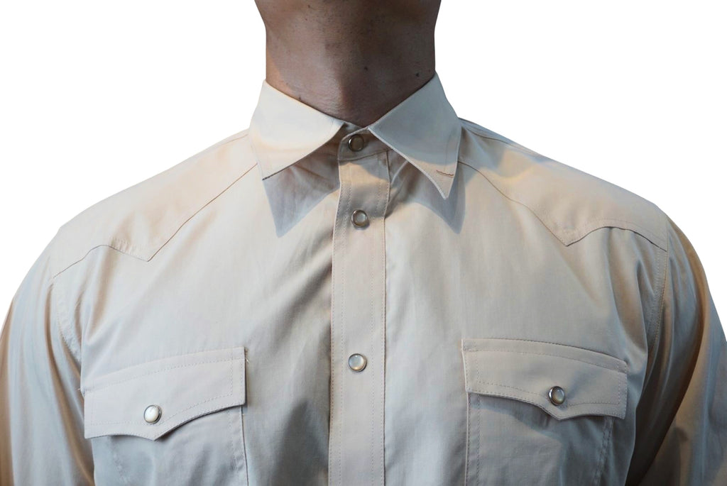 Camisa vaquera manga larga Agnor para caballero Beige premium Mod. HAgCL35