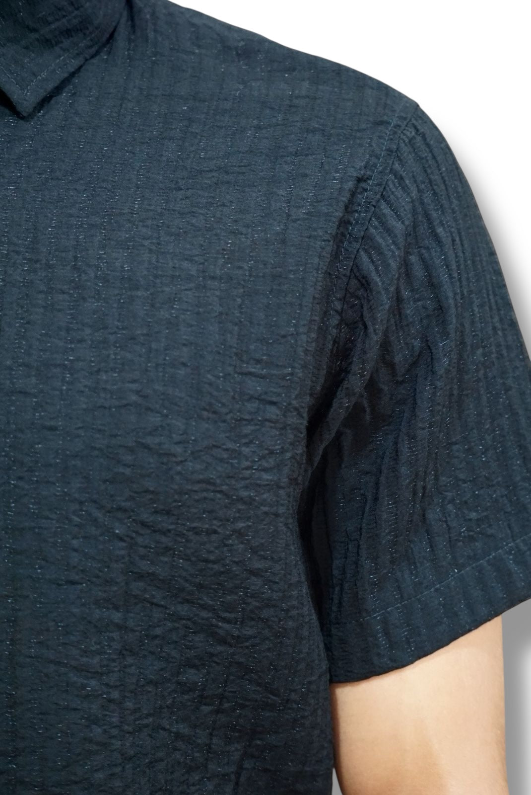 Camisa manga corta Agnor para caballero Negro Mod. HAgCC15