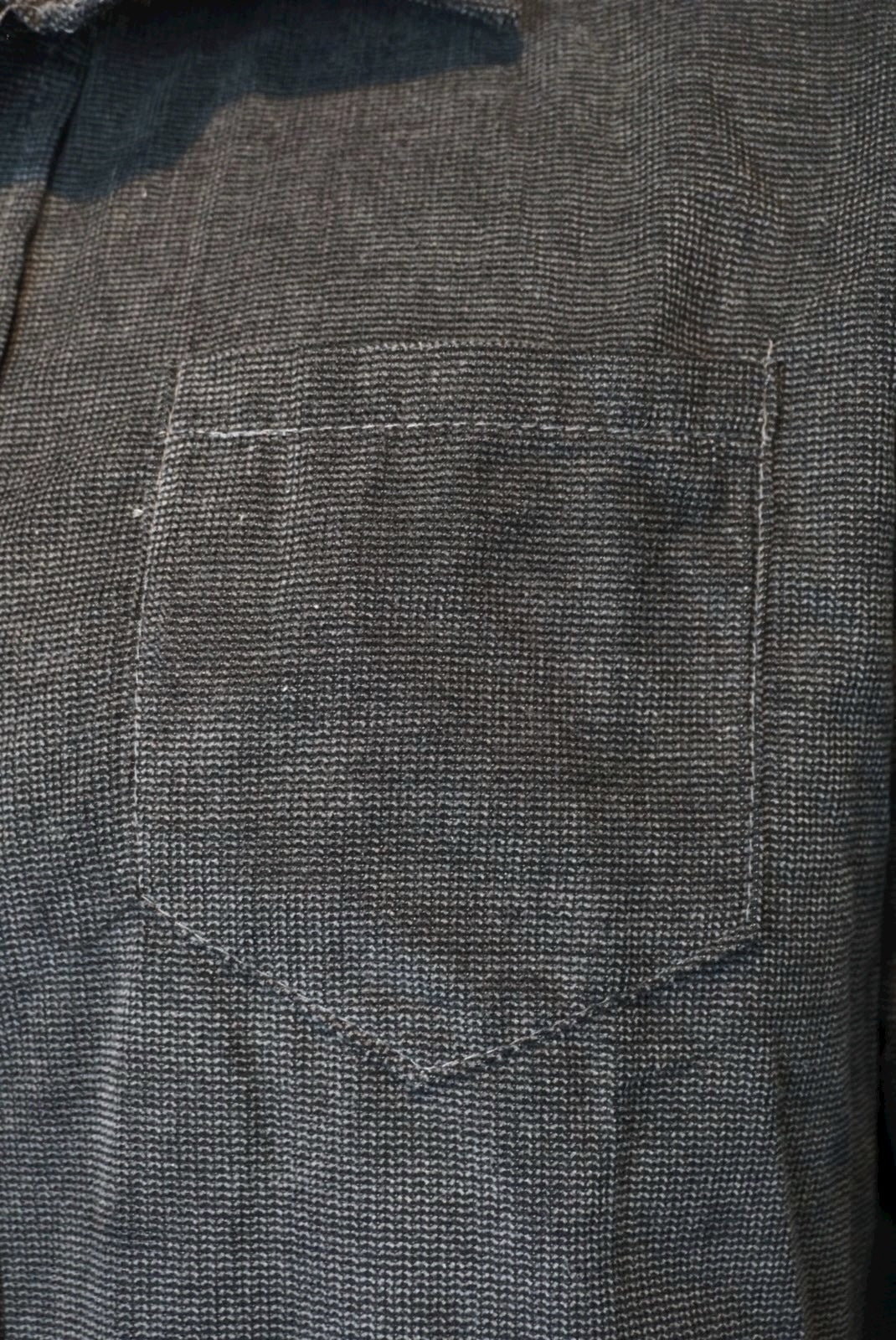 Camisa de panilla manga larga Agnor para caballero negro premium Mod. HAgCL28