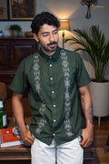 Camisa guayabera manga corta Agnor para caballero Militar premium Mod. HAgCC21
