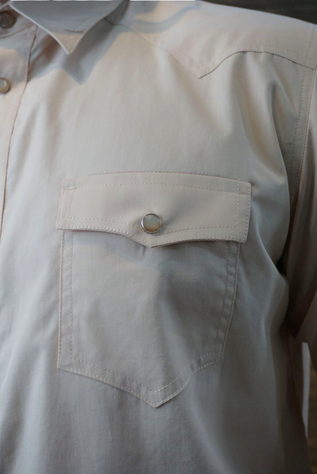 Camisa vaquera manga larga Agnor para caballero Beige premium Mod. HAgCL35