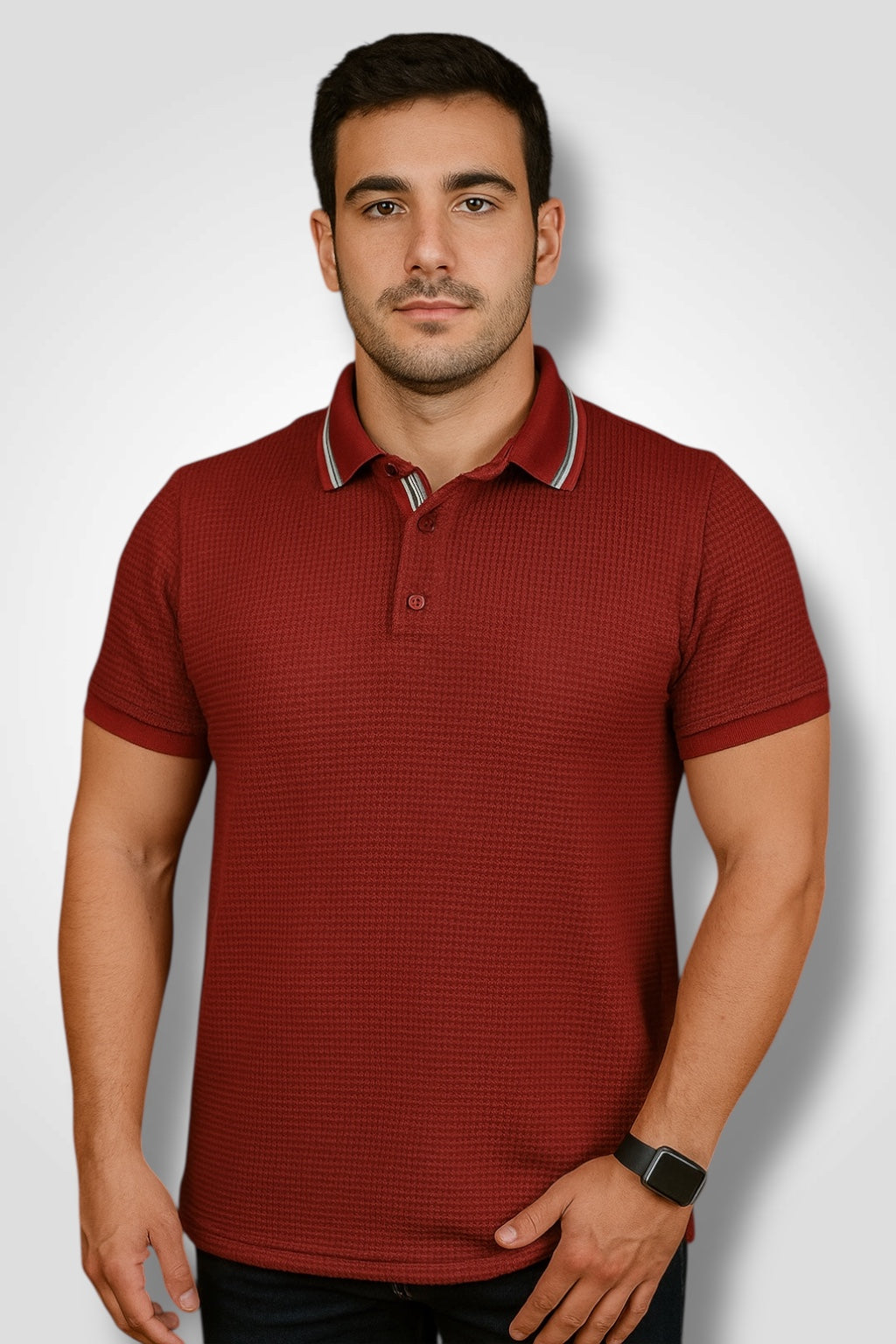 Playera cuello polo Agnor para caballero Red Mod. HAg40