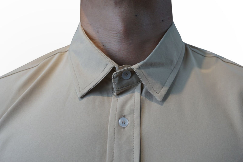 Camisa anti fluido manga larga Agnor para caballero Kakhi premium Mod. HAgCL36