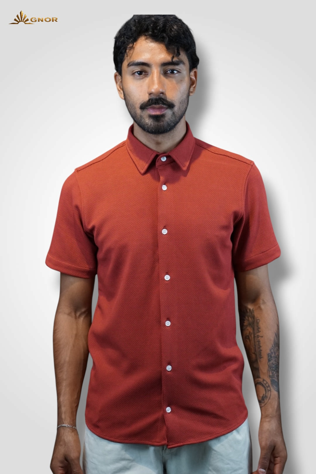 Playera cuello polo tipo camisa Agnor para caballero Shedrón premium Mod. HAg41