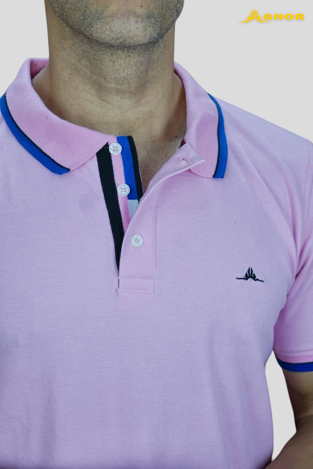 Playera cuello polo Agnor para caballero Pastel Mod. HAg28