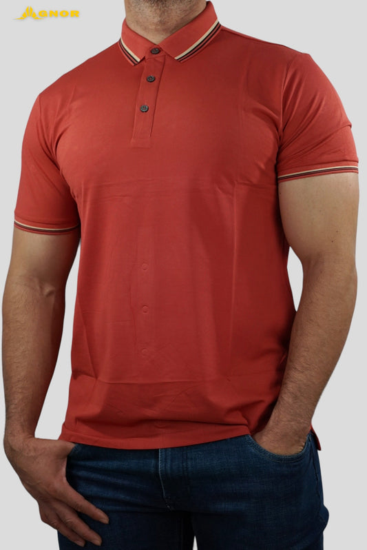 Playera cuello polo Agnor para caballero Peach High Premium Mod. HAgH1